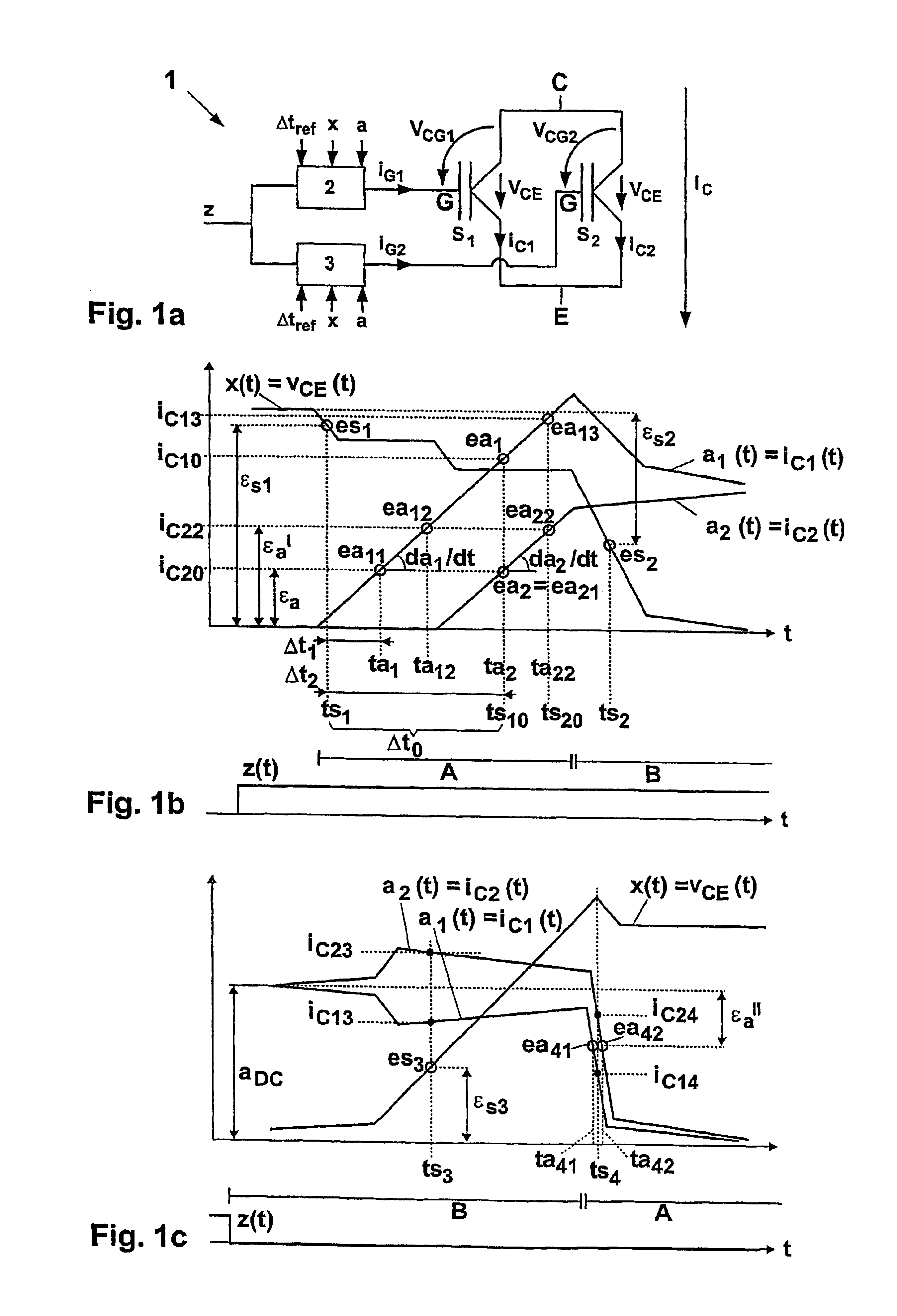 Method for the dynamically balancing series- and parallel-wired power semiconductor circuits