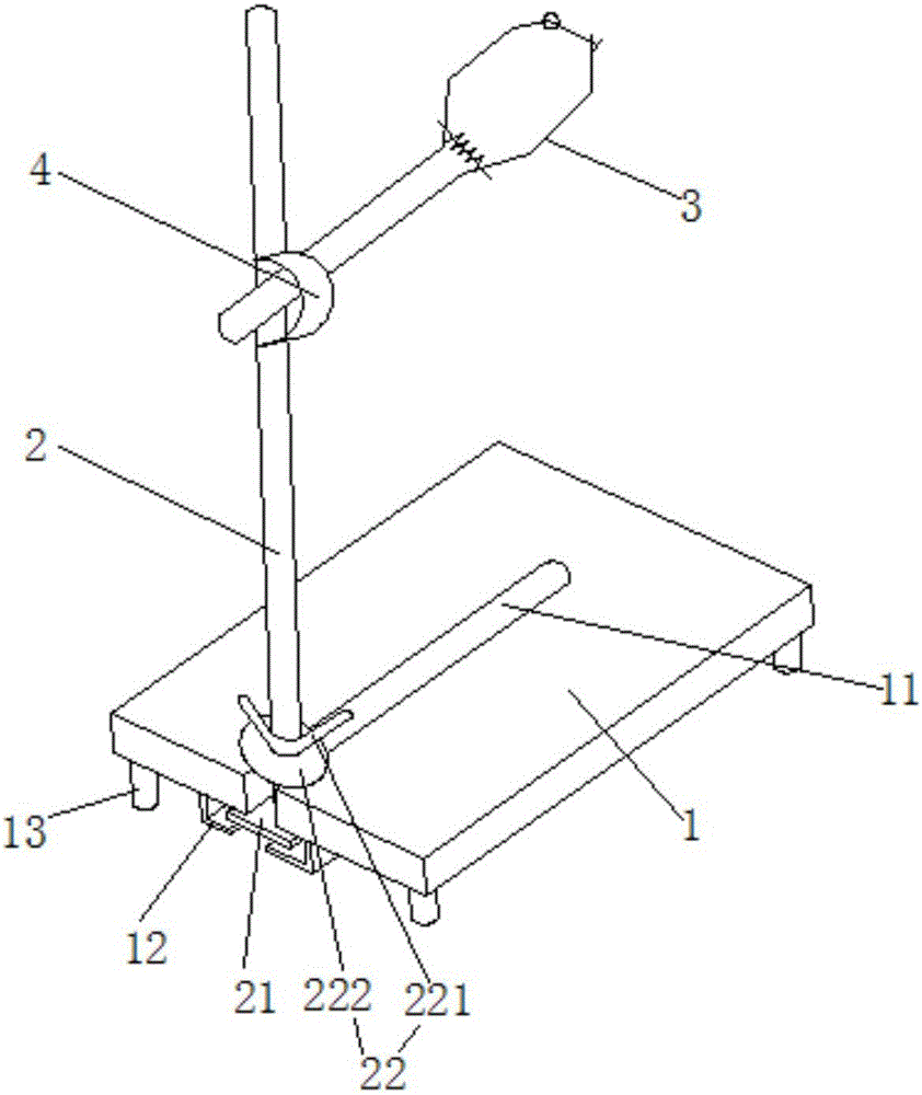 Experimental iron support