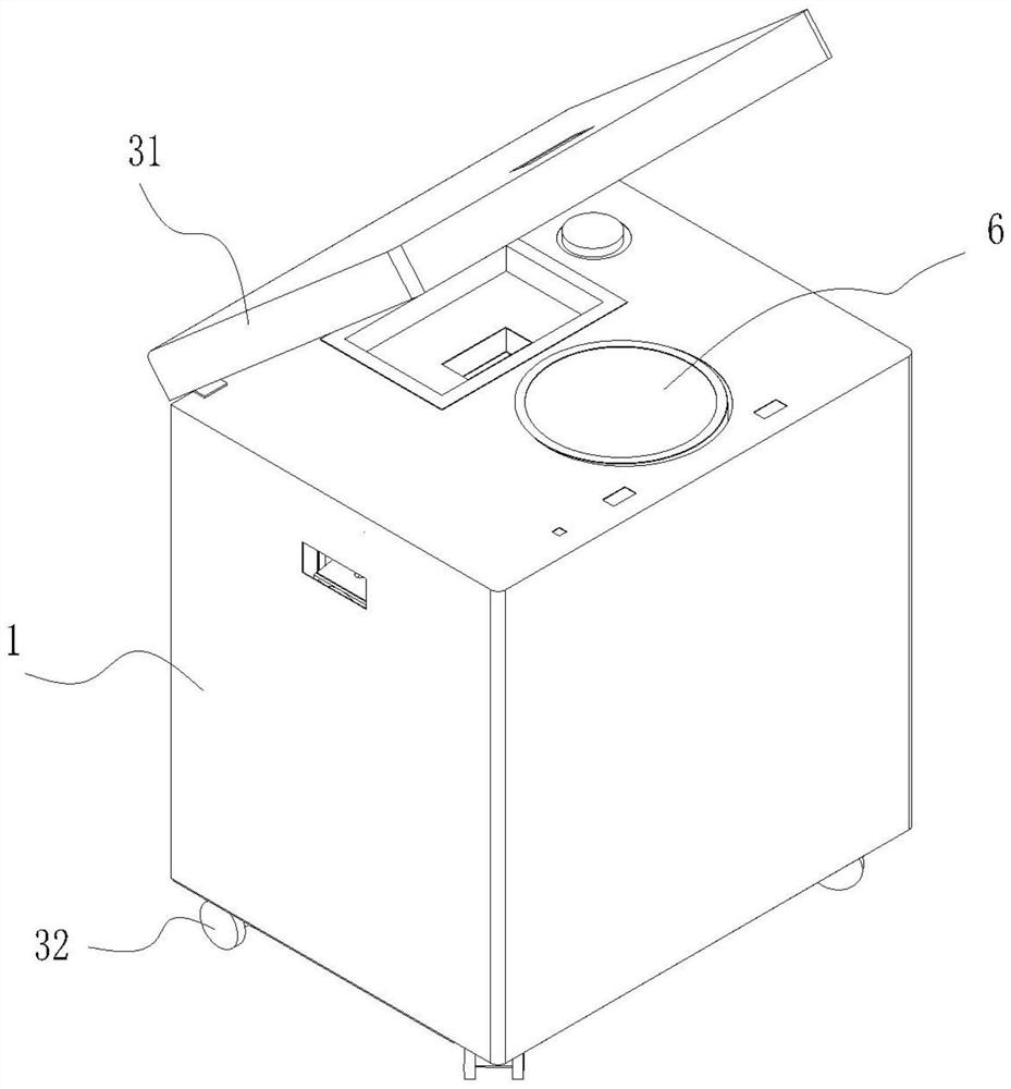 Domestic kitchen waste phase change water production degradation treatment system and treatment method thereof