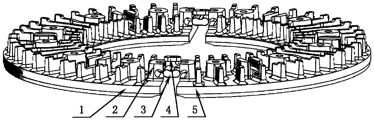 Split type wheel-mounted brake disc