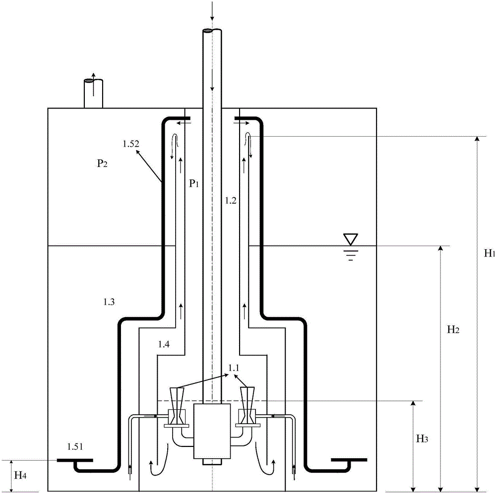 Containment vessel long-term pressure relief filtration system