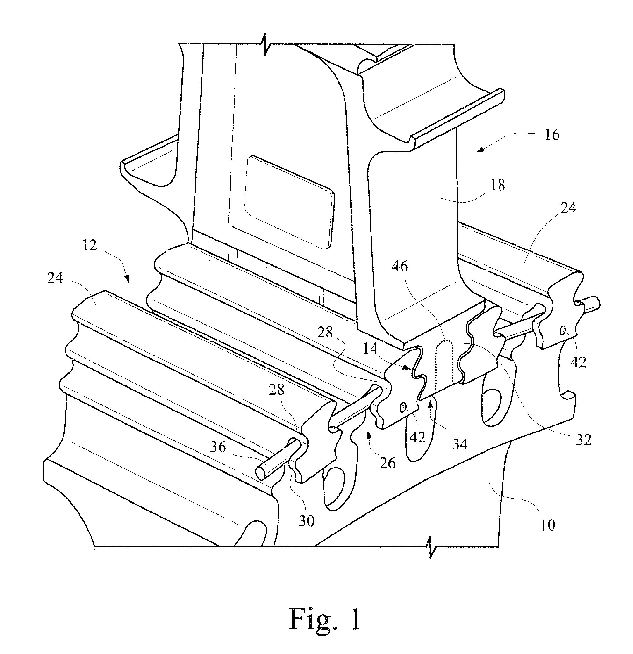 Turbine bucket lockwire rotation prevention