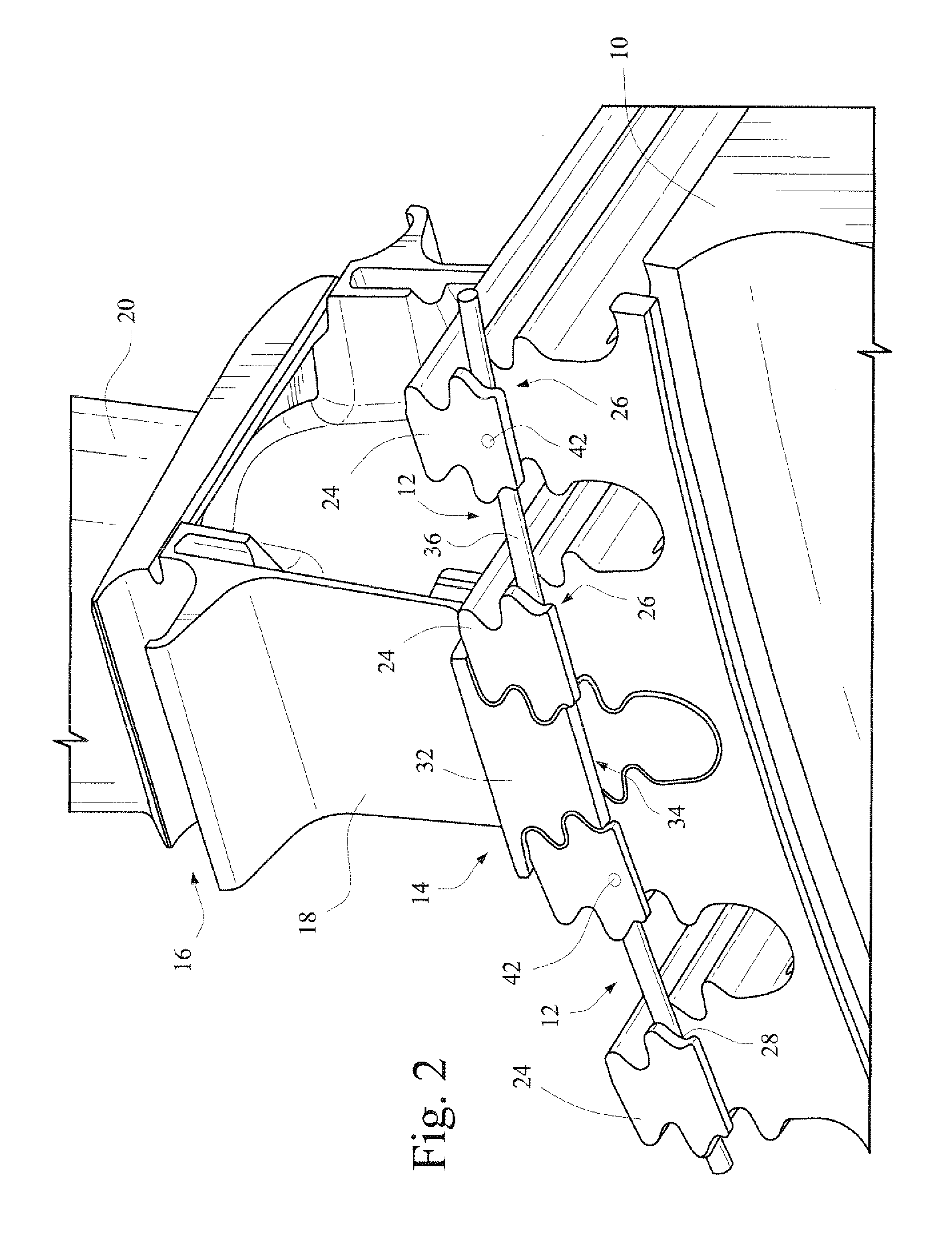 Turbine bucket lockwire rotation prevention