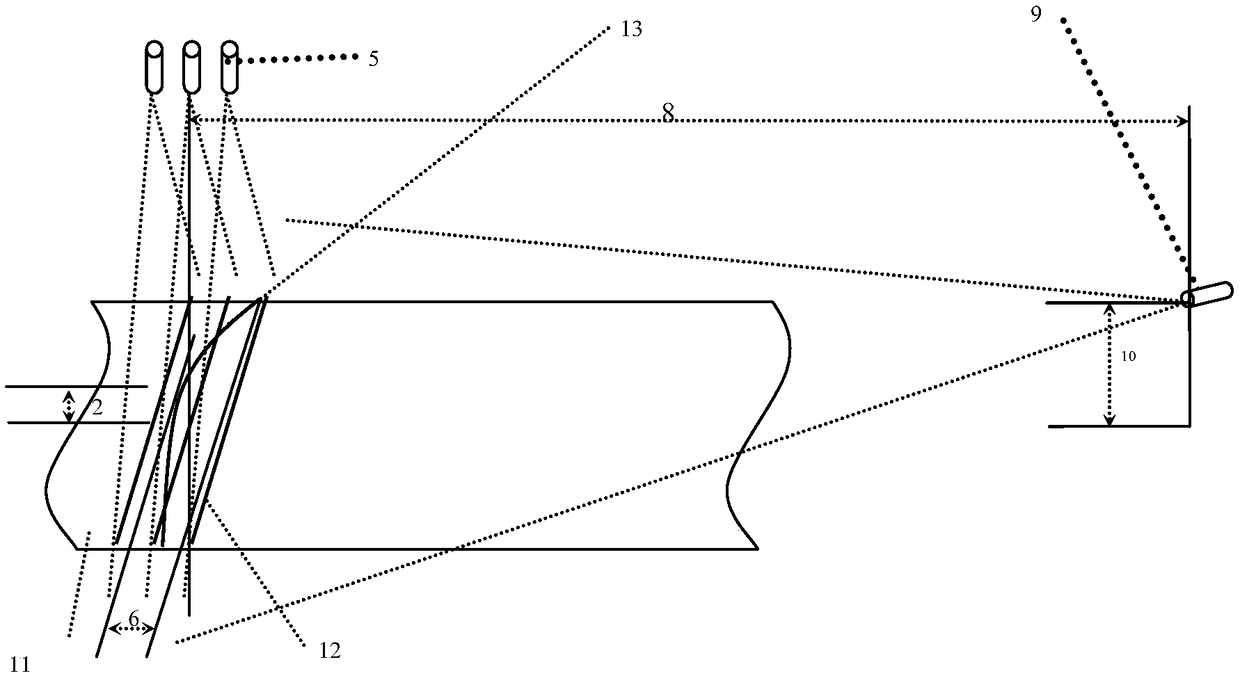 Hot rolling flattening unit laser plate shape monitoring method and system