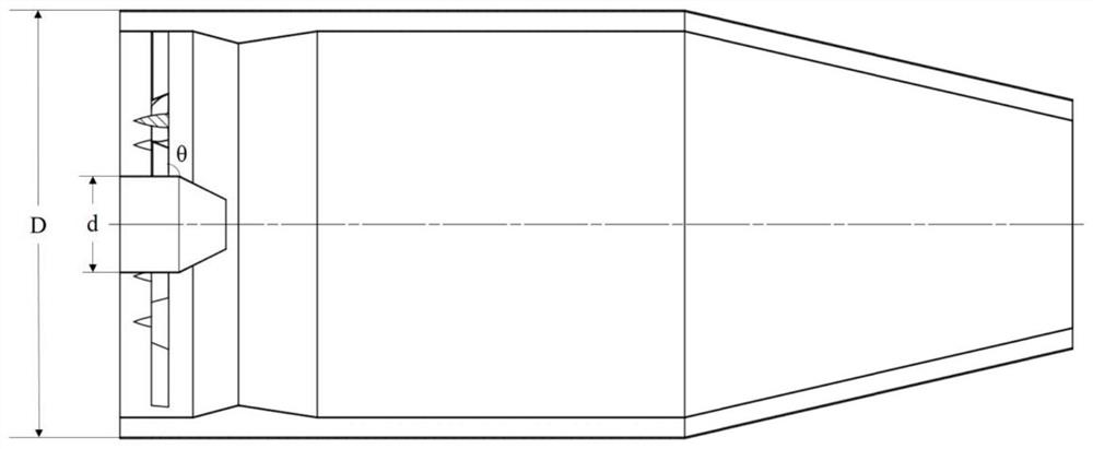 A blunt body flame stabilizer with a swirling vortex structure