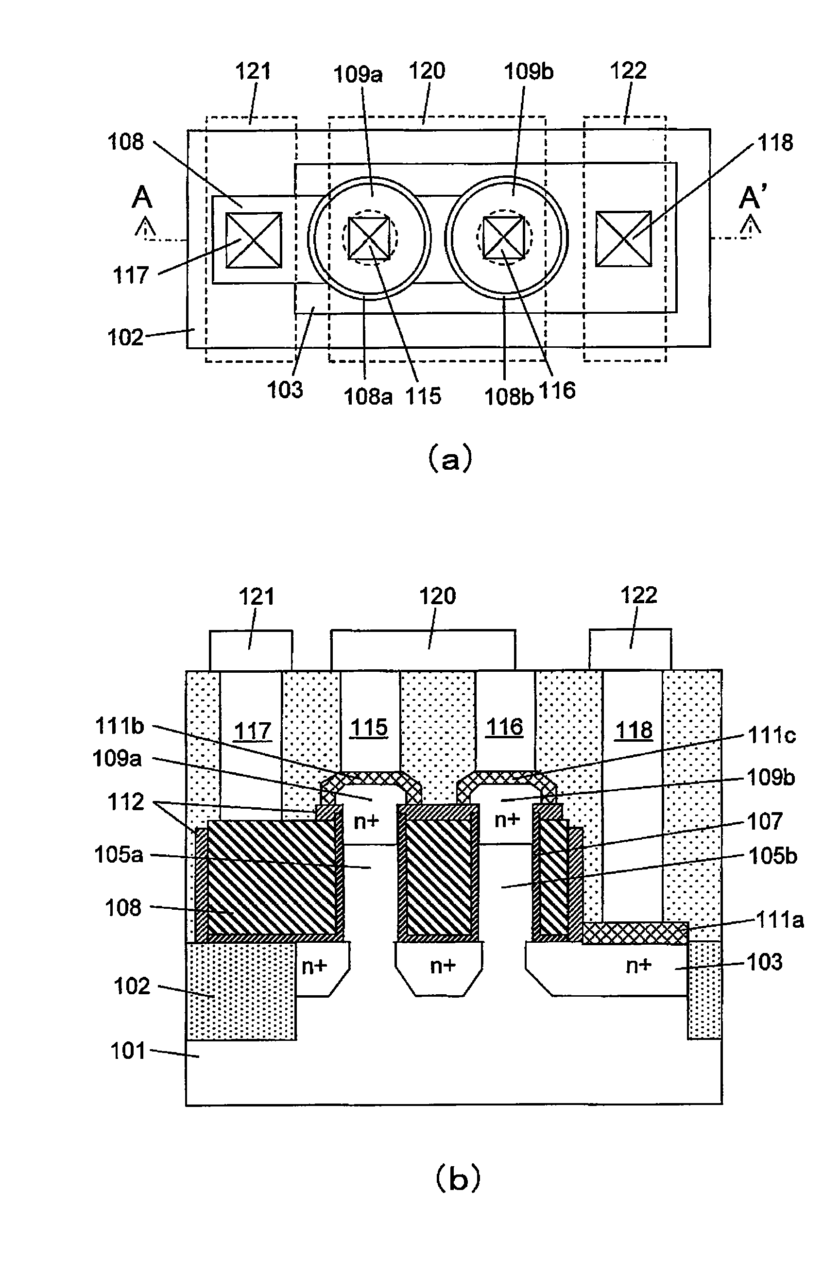 Semiconductor device including a mos transistor and production method therefor