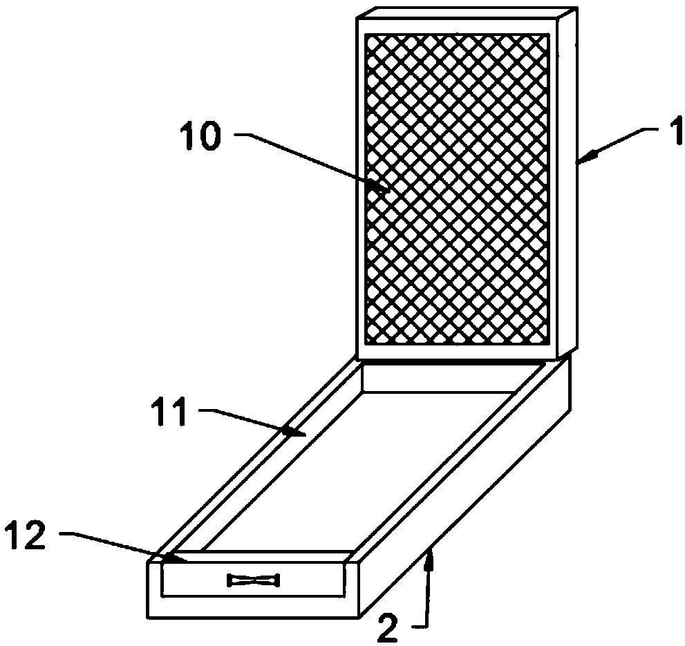 Damping computer base with good heat dissipation effect