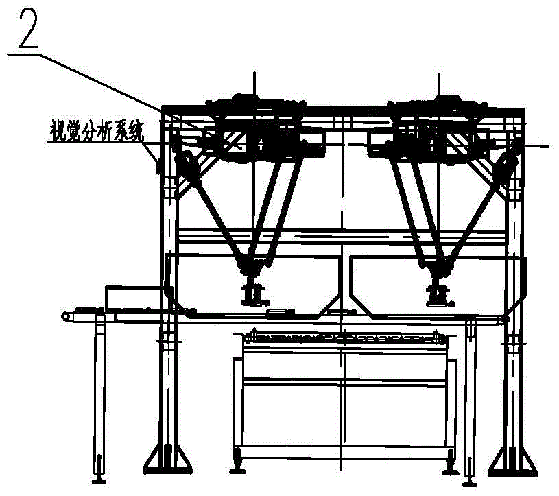 Automatic tray loading system and tray loading method for large infusion robot