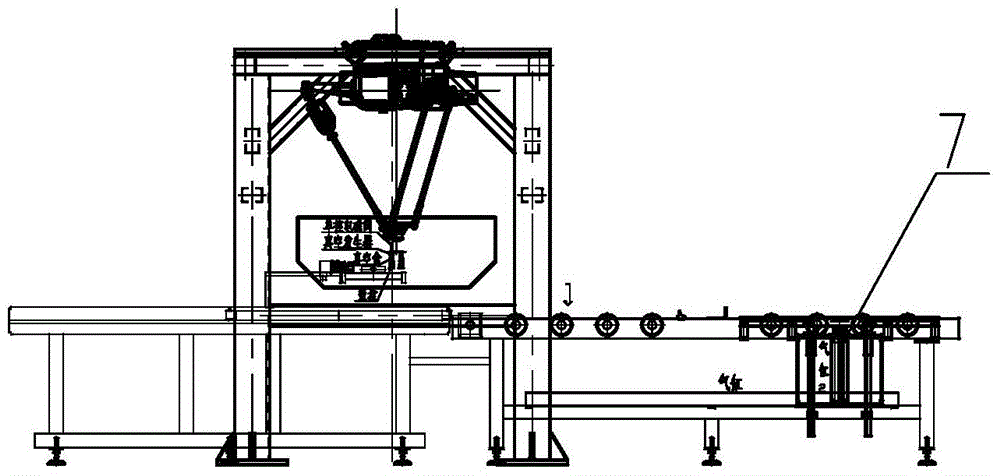 Automatic tray loading system and tray loading method for large infusion robot