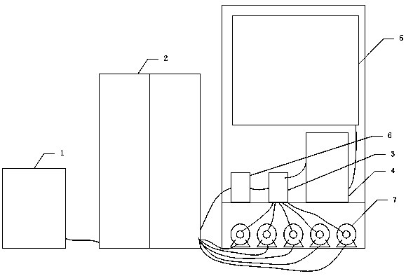 Semi-physical training system for mounting and debugging of electrical control circuits of portal cranes and bridge cranes