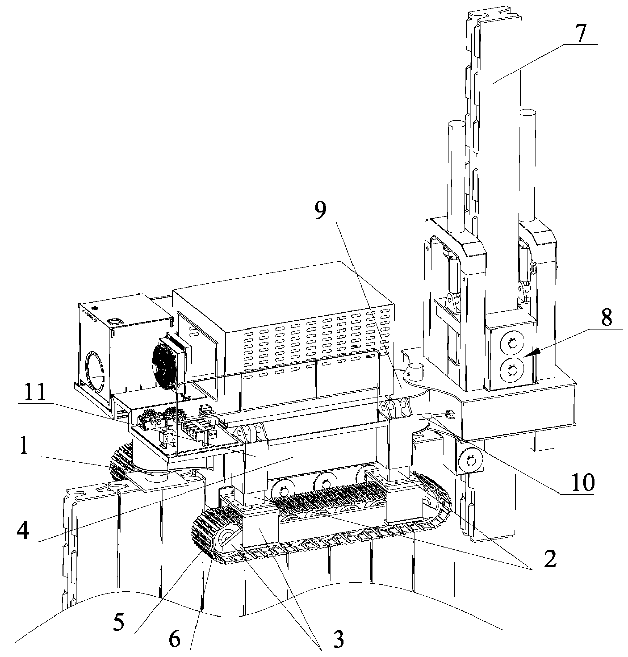 Pile pressing equipment