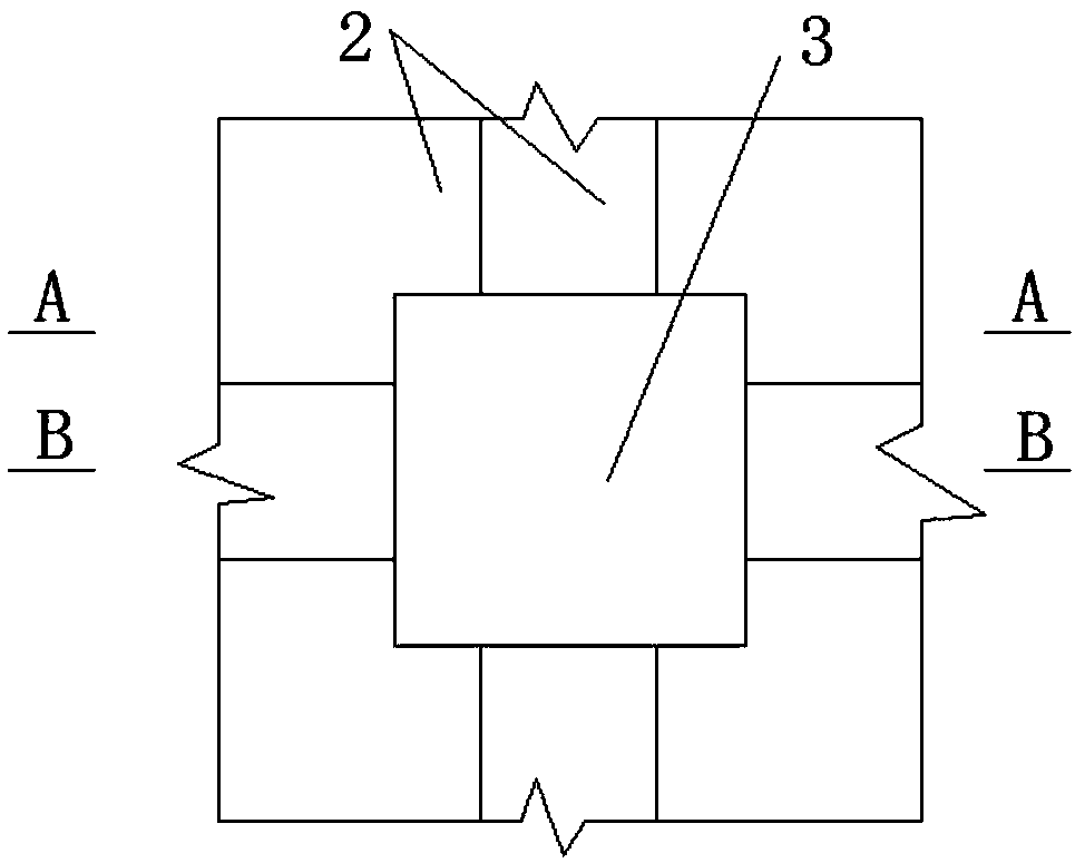 Damping energy dissipation assembling node of precast column and integrated precast beam panel, and construction method thereof