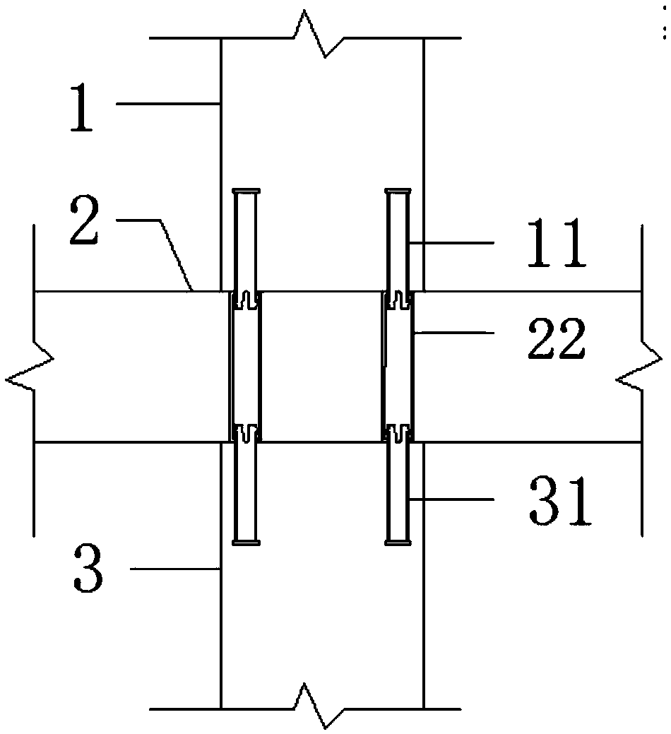 Damping energy dissipation assembling node of precast column and integrated precast beam panel, and construction method thereof