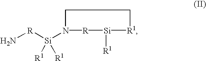 Solids surface-modified with amino groups