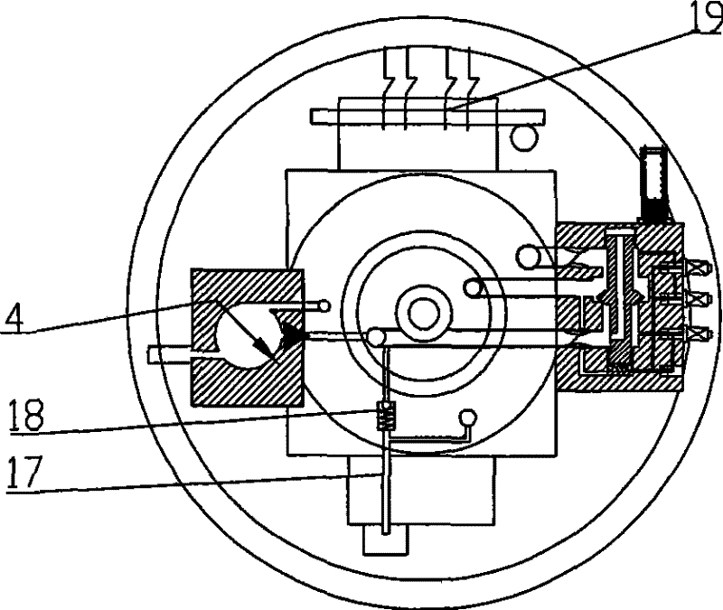 Electromagnetic hydraulic valve type spring hydraulic operating mechanism having self-defense capability