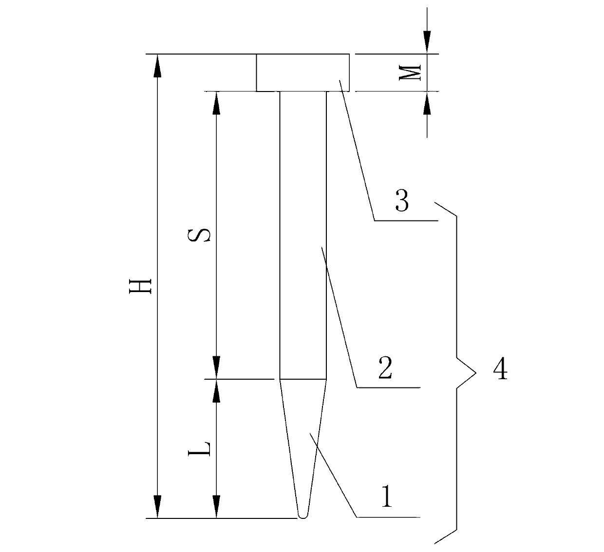 Nail-shaped compound micro-fertilizer and preparation method and application thereof