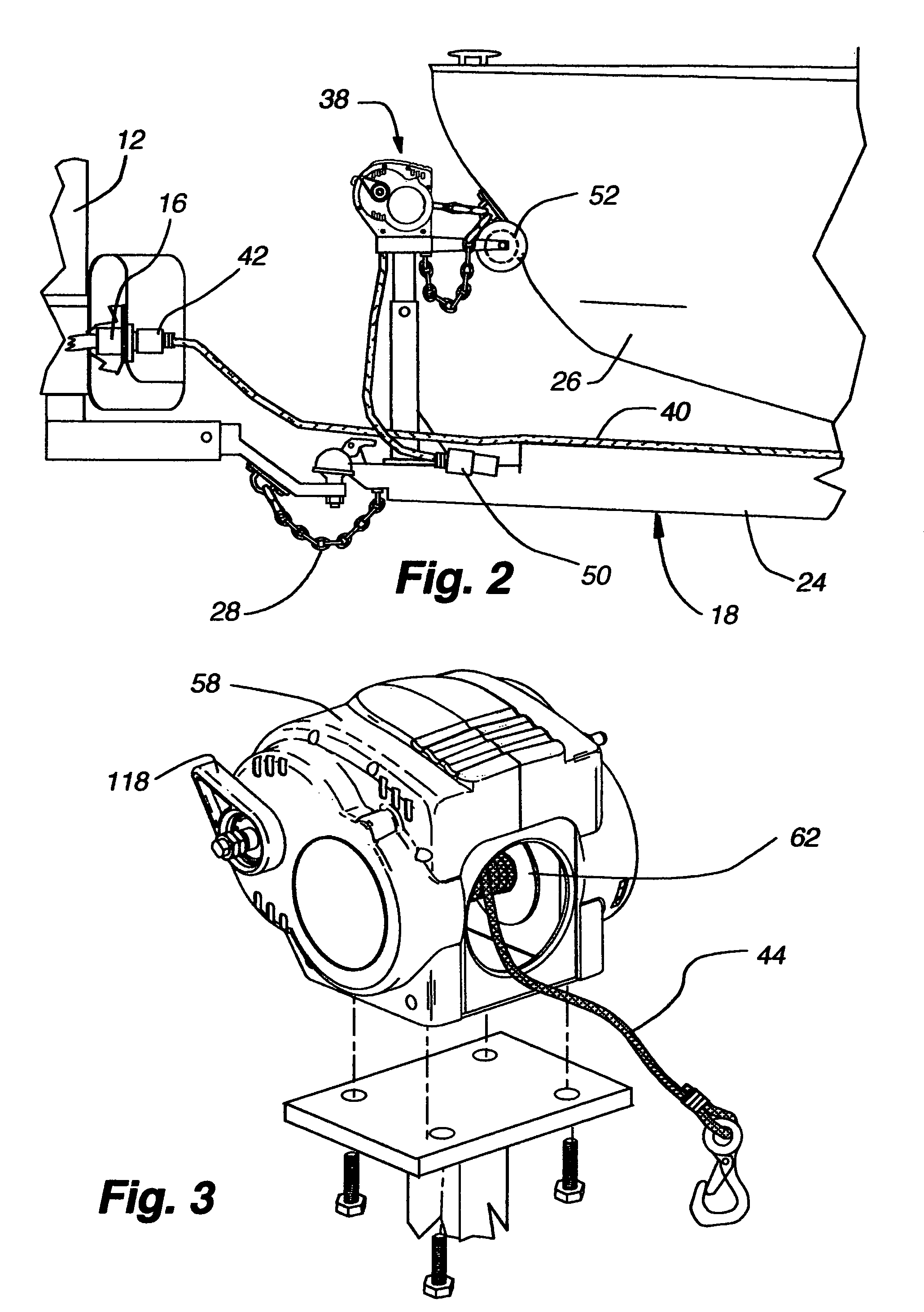 Winch for boat trailer