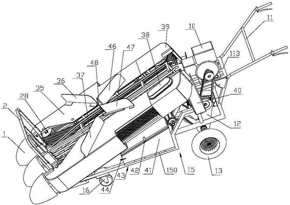 Leaf mustard harvester