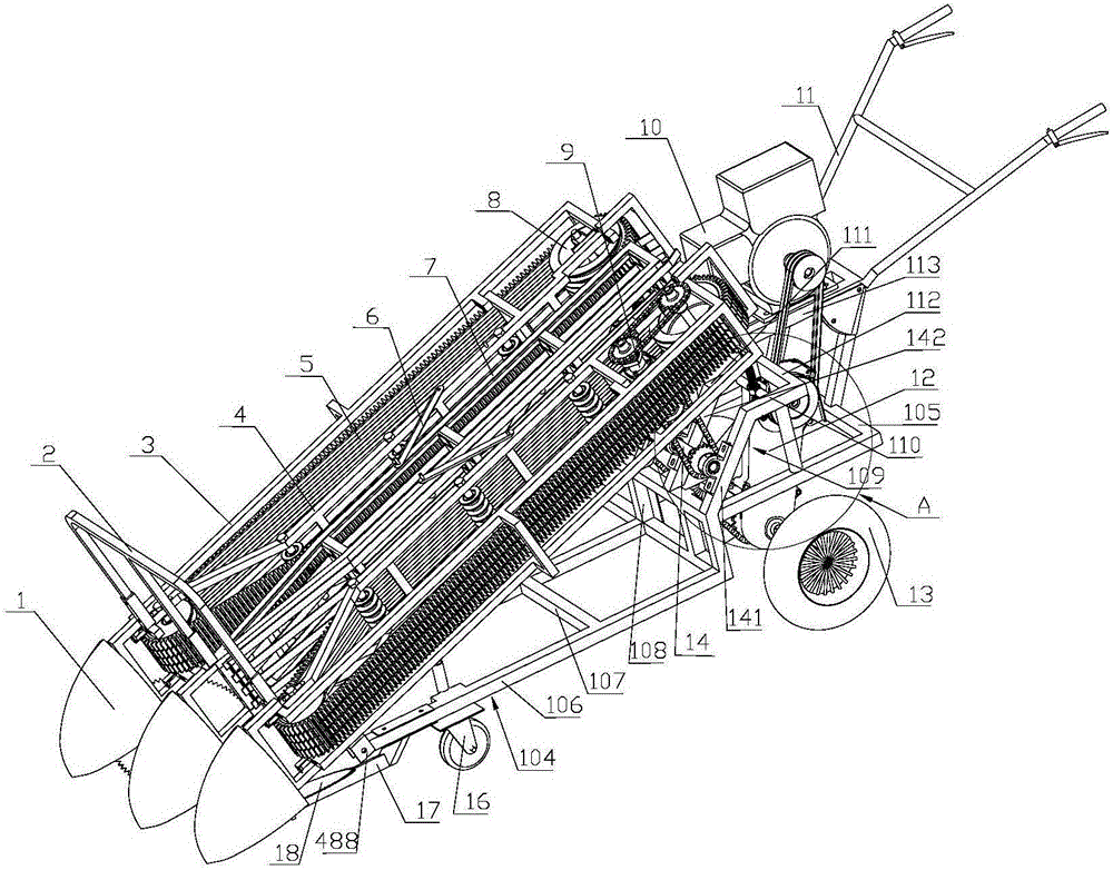 Leaf mustard harvester