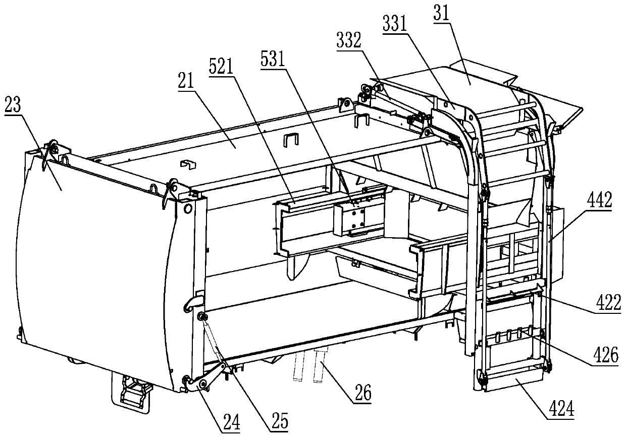 Novel side-mounted pressing vehicle