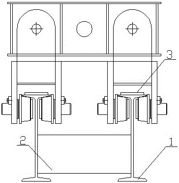 Hollow type walking track structure for hanging basket