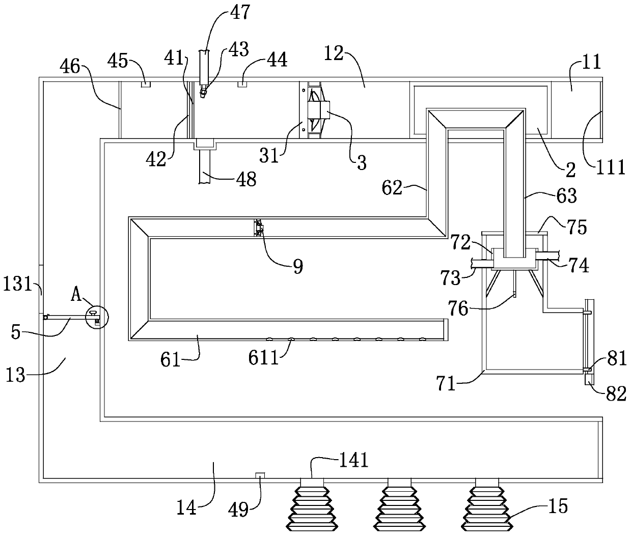 Air supply pipeline system