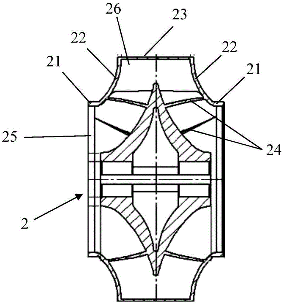 Circulating water pump and method for transforming same