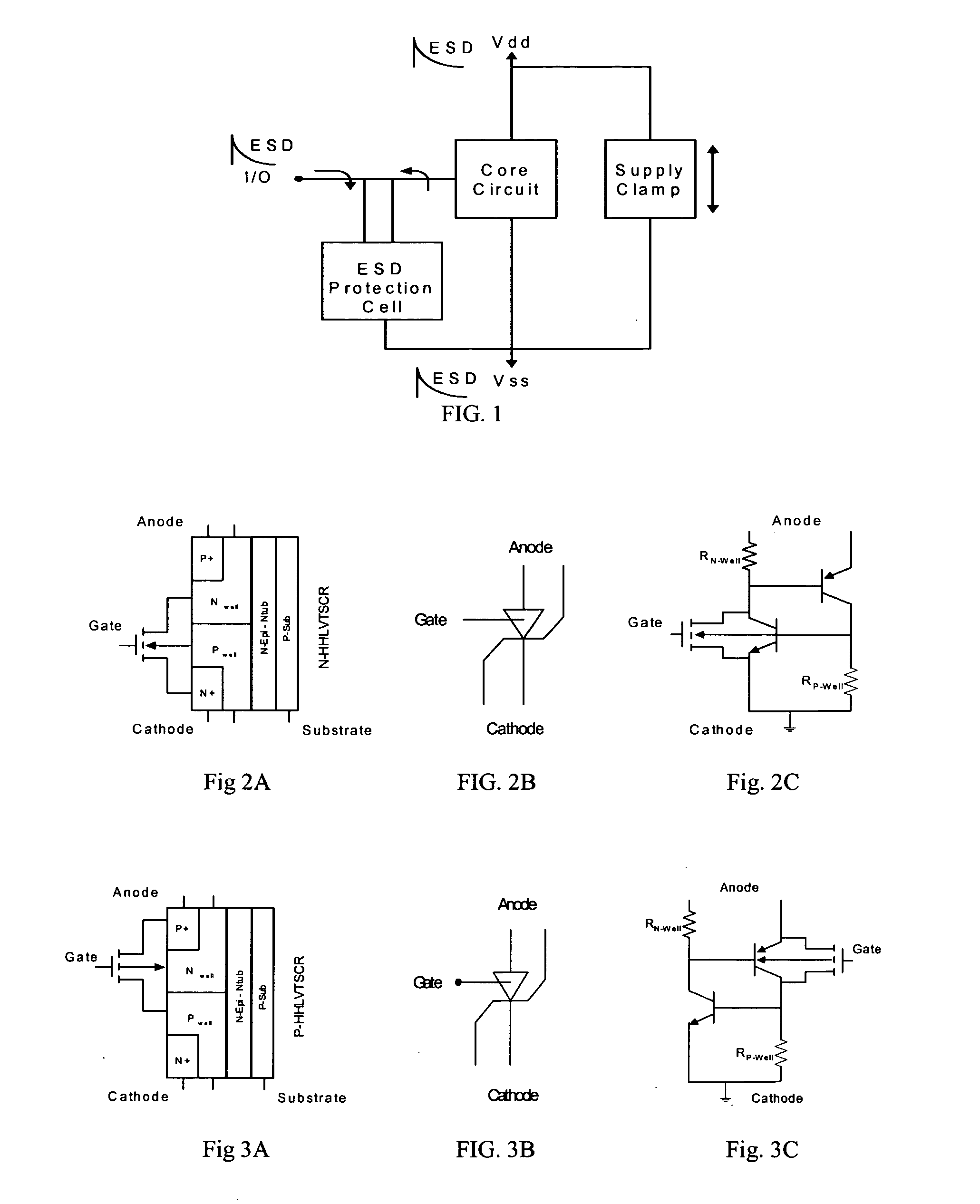 On-chip structure for electrostatic discharge (ESD) protection