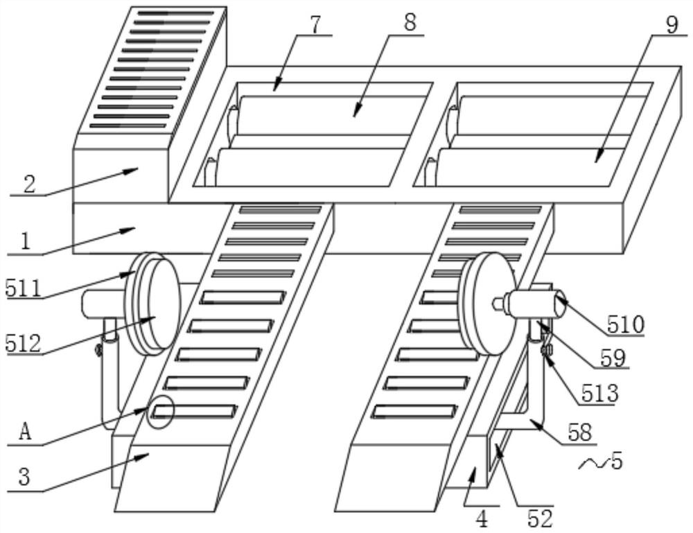 Forklift chassis power measuring device and system convenient to use