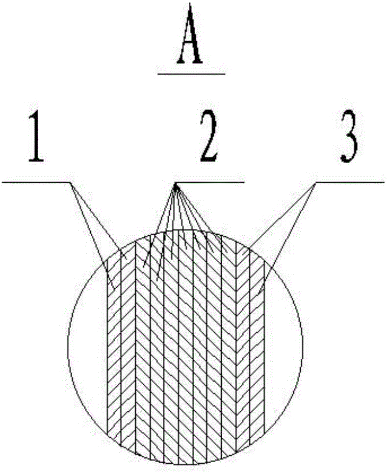 Composite car energy absorption part and machining method thereof