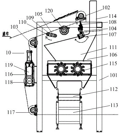 Automatic fabric cleaning system