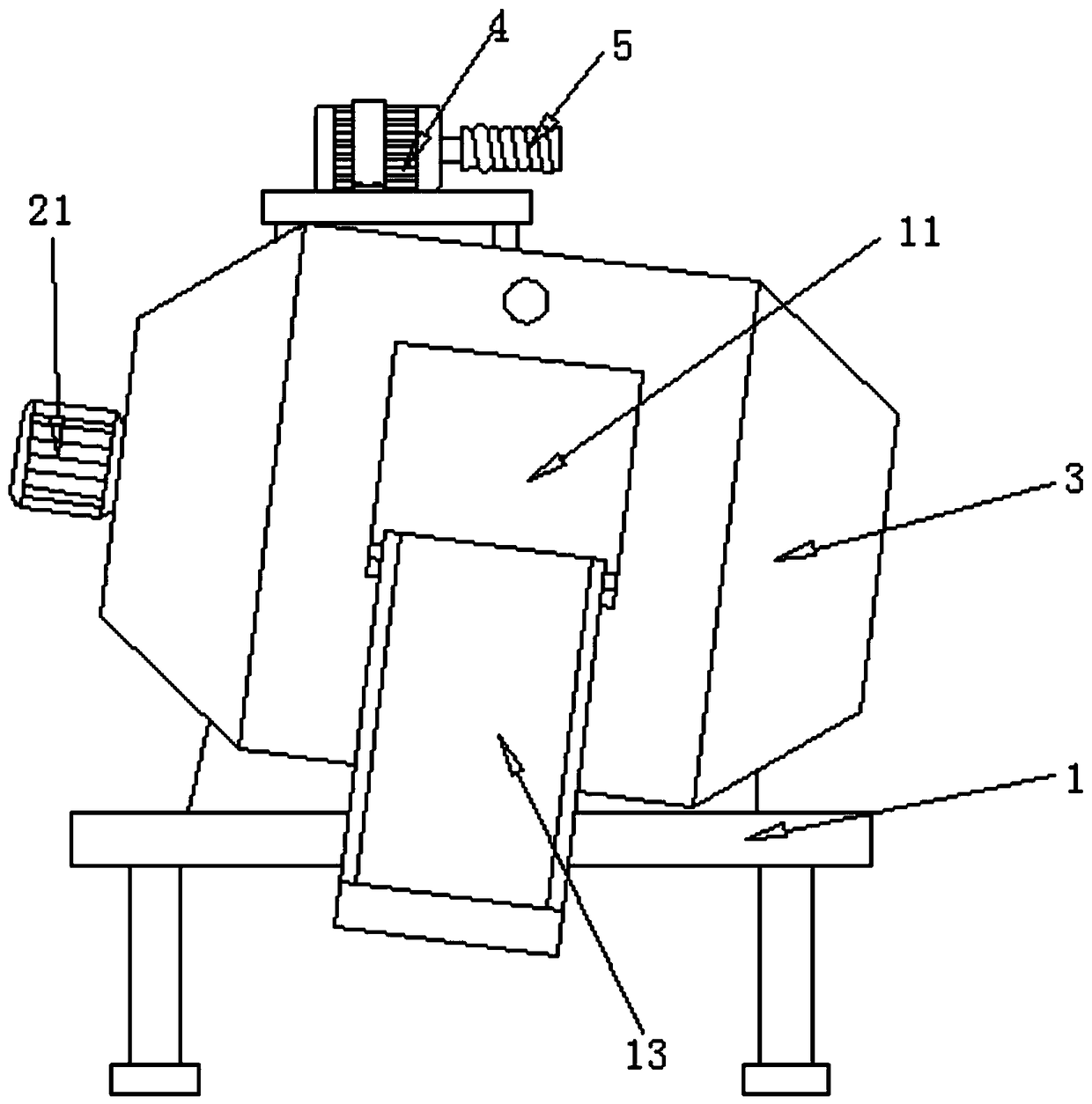 Concrete mixing machine for building