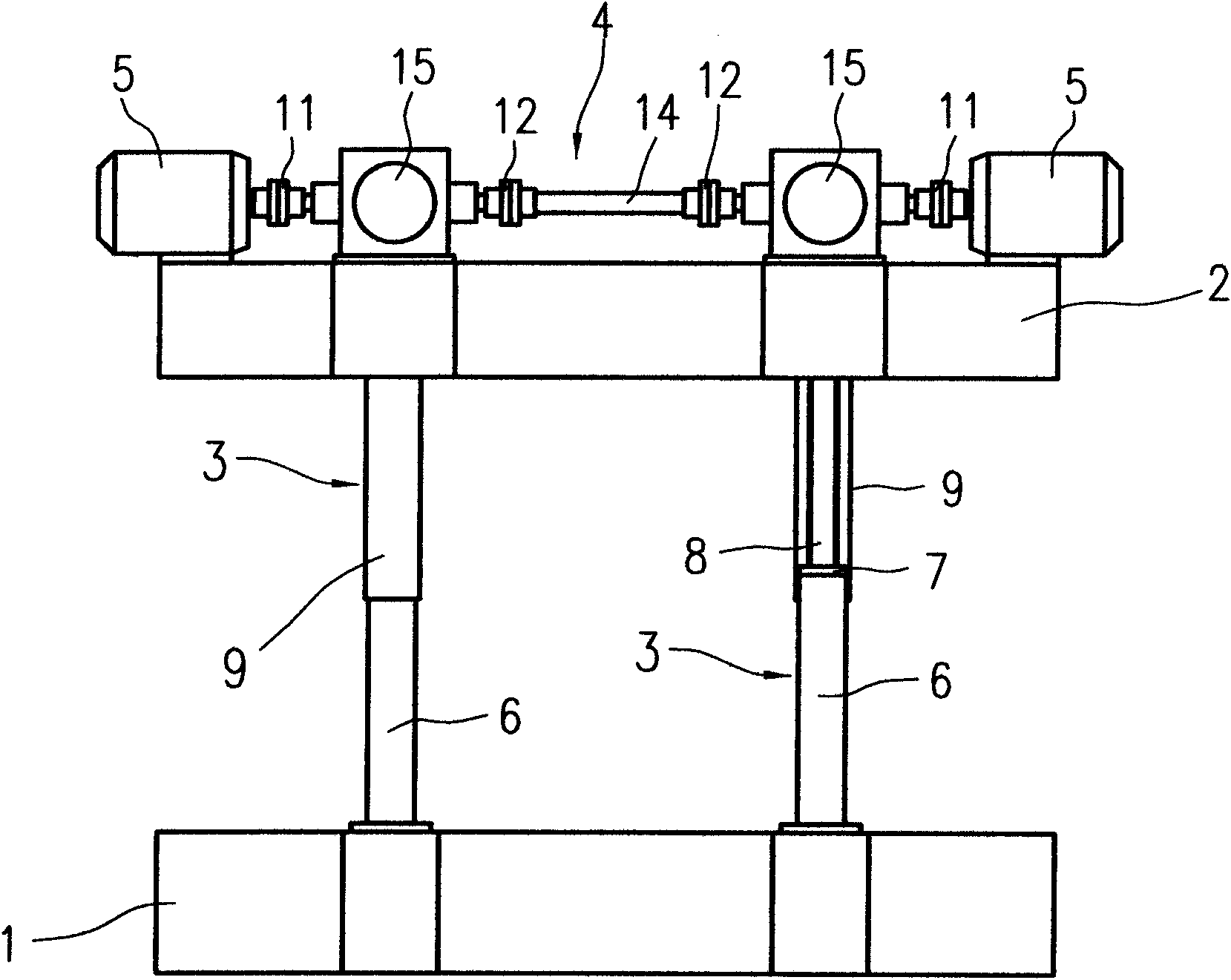 Opening and closing self-locking pressing mechanism