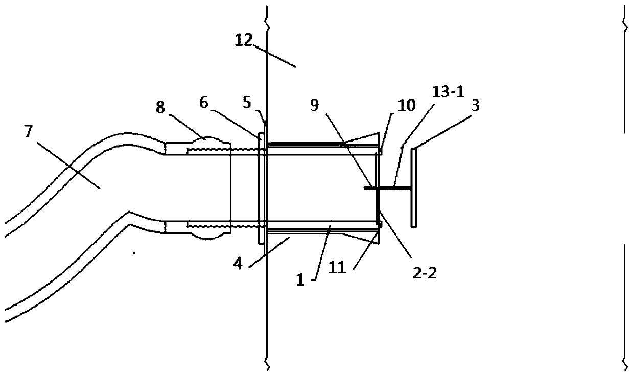 Internal-connection-type grout-stopping plug for grouting, and grouting method