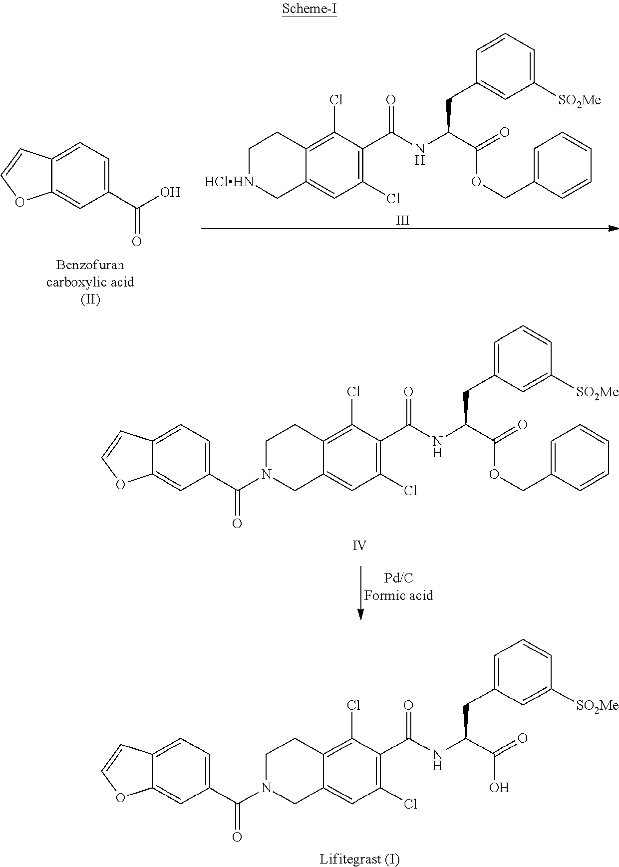 Process for the preparation of lifitegrast