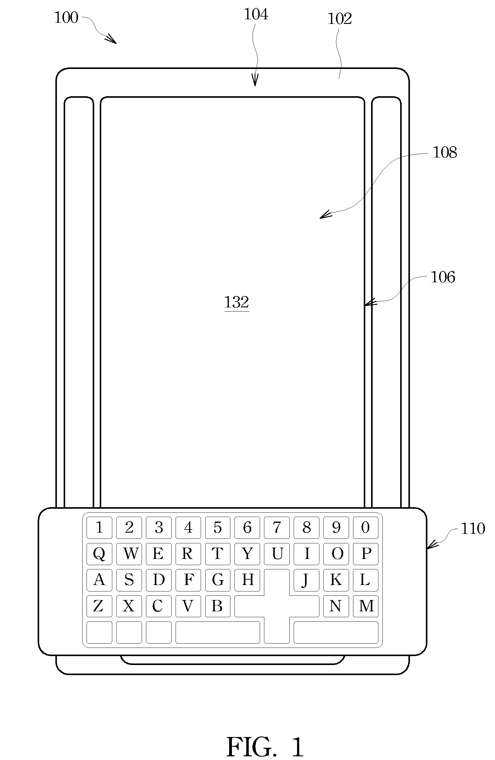 Handheld Device having Movable Keyboard