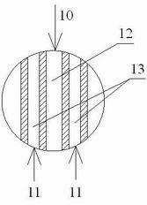 Device for measuring total pressure and total temperature of air flow at inlet of aeromotor