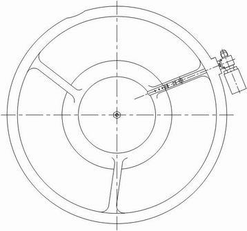 Device for measuring total pressure and total temperature of air flow at inlet of aeromotor