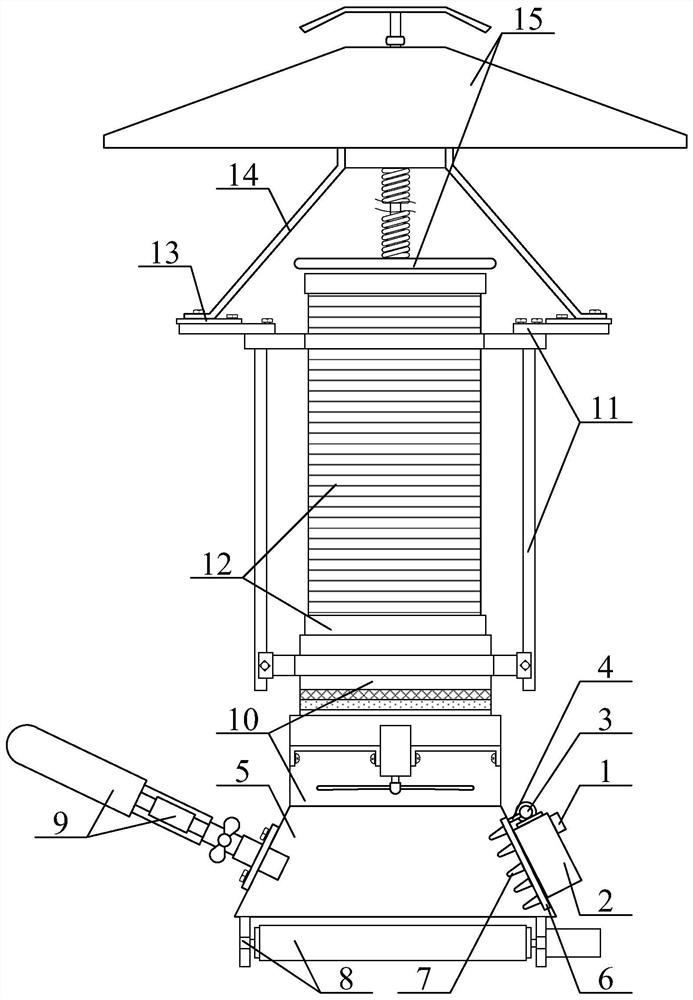 A kind of environmental protection air suction device in chemical workshop and using method thereof