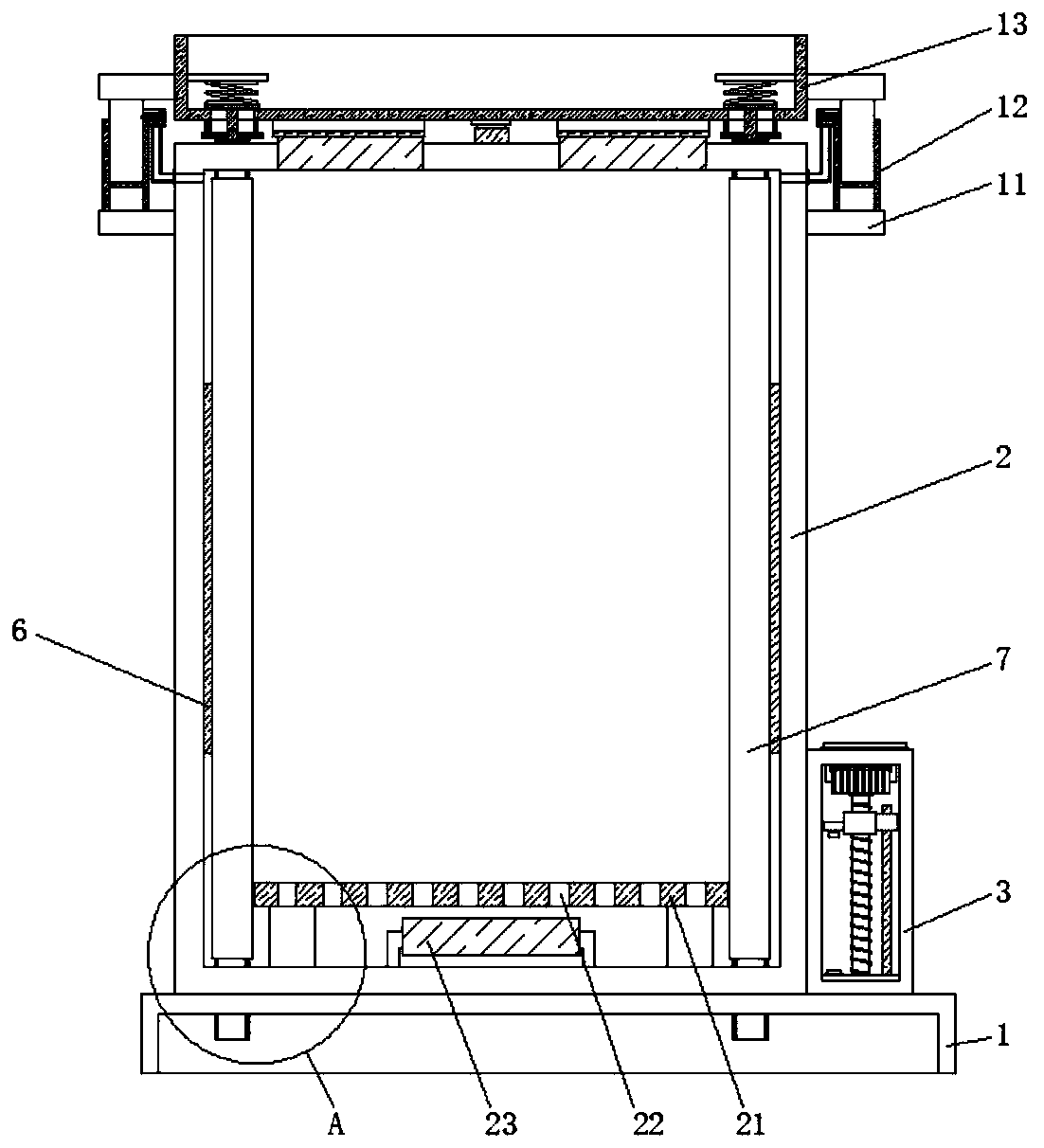 A protective cabinet for outdoor electrical equipment based on mains power transmission