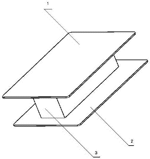 Square sandwiched box packaging case