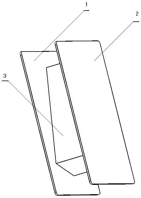 Square sandwiched box packaging case