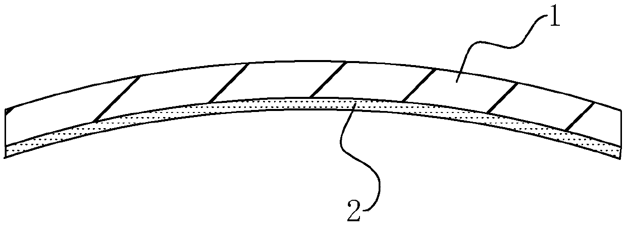 Concave natural rubber film-coated gasket and its production process