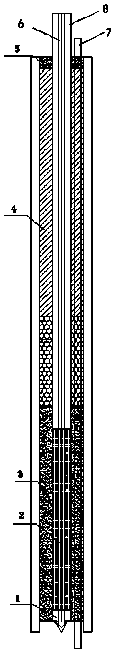 Device and method for pulling out precipitation well