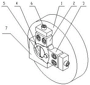 Clamping device for thin plate workpiece with hole