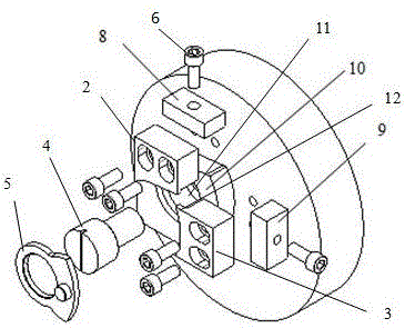 Clamping device for thin plate workpiece with hole