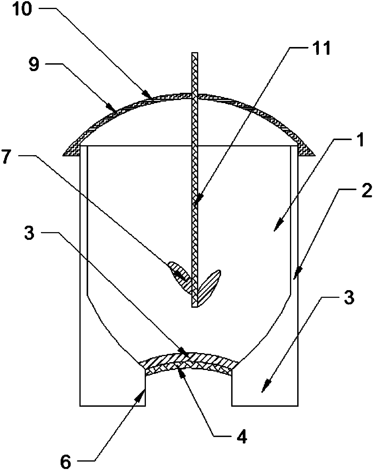 Beaker capable of achieving mobile stirring