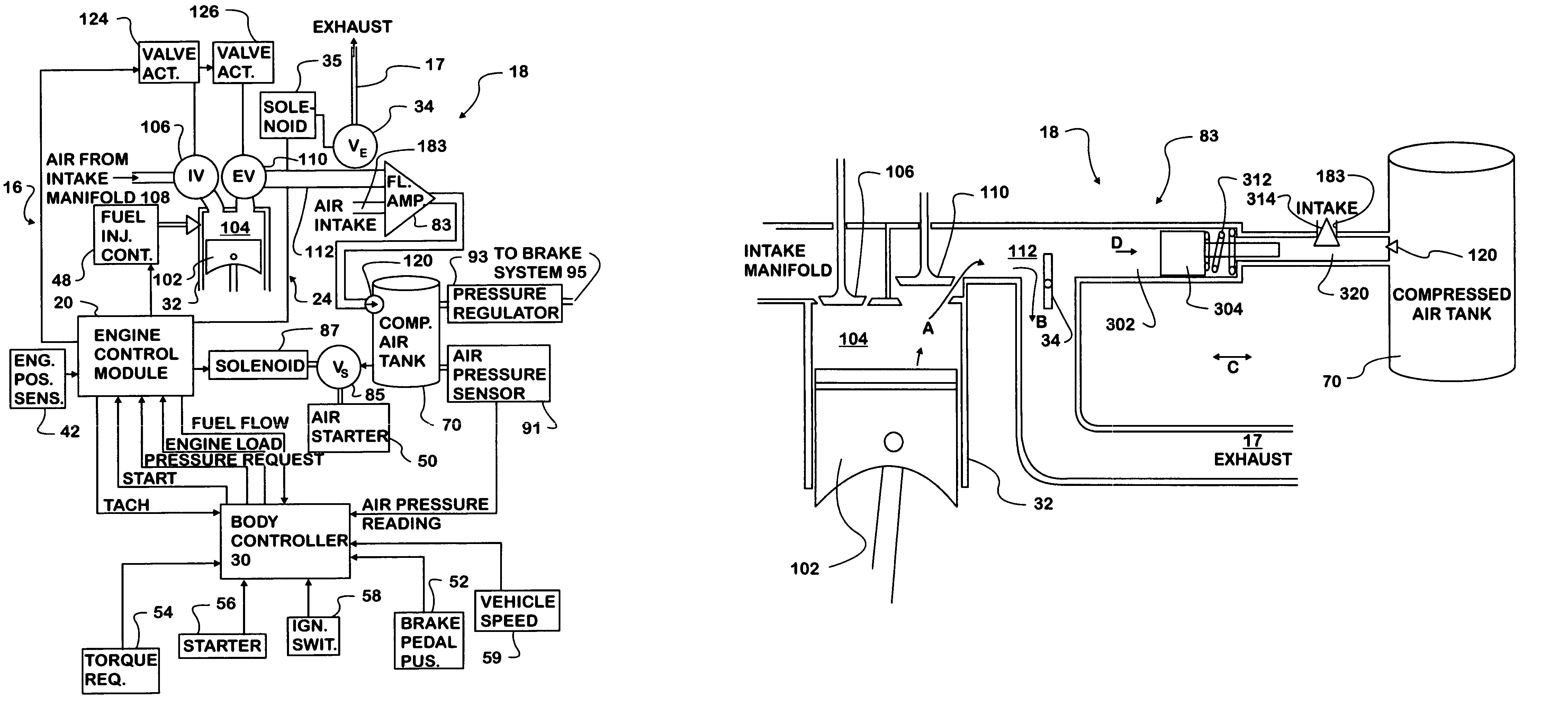 Engine based kinetic energy recovery system for vehicles