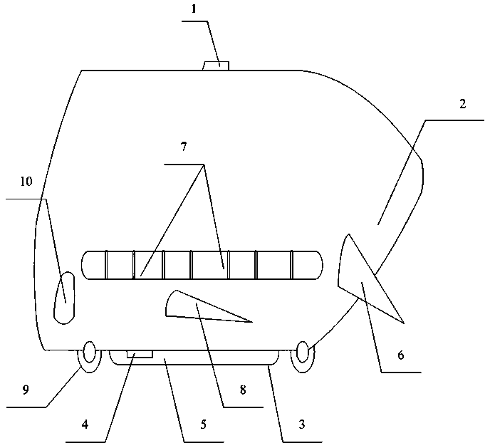 Air regulating system in overhead suspending machinery and working principle of air regulating system