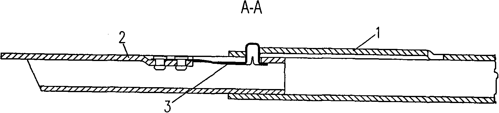 Non-cylindrical scissor jack handle and elastic connection device thereof